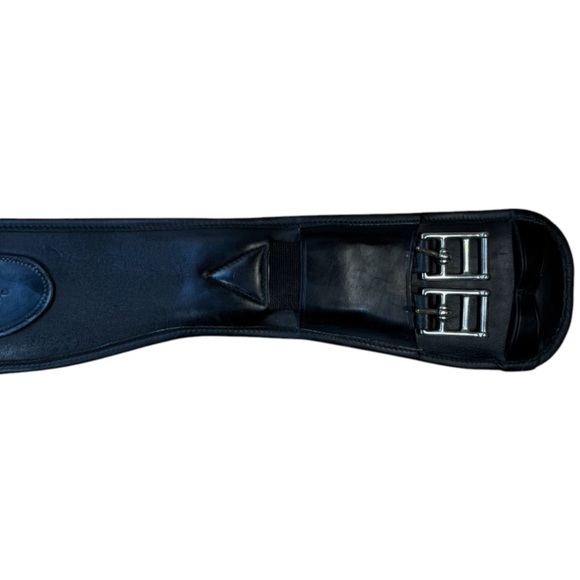 NWOT NUNN FINER Passage Dressage Black Leather Horse Riding Girth Size 30 - Picture 5 of 6